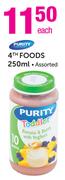 Purity 4th Foods Assorted-250ml