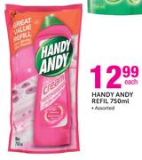 Handy Andy Refill Assorted-750ml