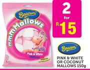 Beacon Pink & White Or Coconut Mallows-2x150g