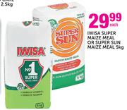 Iwisa Super Maize Meal Or Super Sun Maize Meal-5kg Each