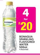 Bonaqua Sparkling Flavoured Water Assorted-4x500ml