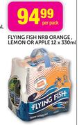 Flying Fish NRB Orange Lemon Or Apple-12x330ml Per Pack