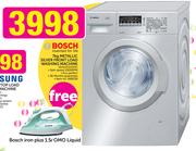 Bosch 7kg Metallic Silver Front Load Washing Machine WAK2020SME