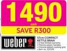 Weber 57Cm Compact Kettle Braai