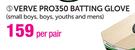 Kookaburra Verve Pro350 Batting Glove(Small Boys,Boys,Youths Or Mens)-Per Pair