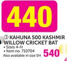 Kookaburra Kahuna 500 Kashmir Willow Cricket Bat Size 4-H