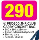 Kookaburra Pro300 JNR Club Carry Cricket Bag