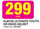 Albion Ultimate Youth Or Mens Helmet-Each