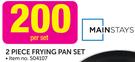 Mainstays 2 Piece Frying Pan Set-Per Set