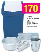 5 Piece Home Starter Bin Set