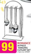 Romance 16 Piece Hanging Cutlery Set