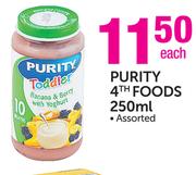 Purity 4th Foods Assorted-250ml