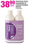 Protein Feed Shampoo & Conditioner Assorted-800ml Each