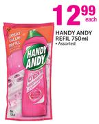 Handy Andy Refil Assorted-750ml