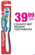 Colgate 360 Degree Medium Toothbrush-Each