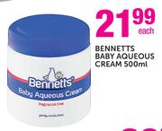 Bennetts Baby Aqueous Cream-500ml