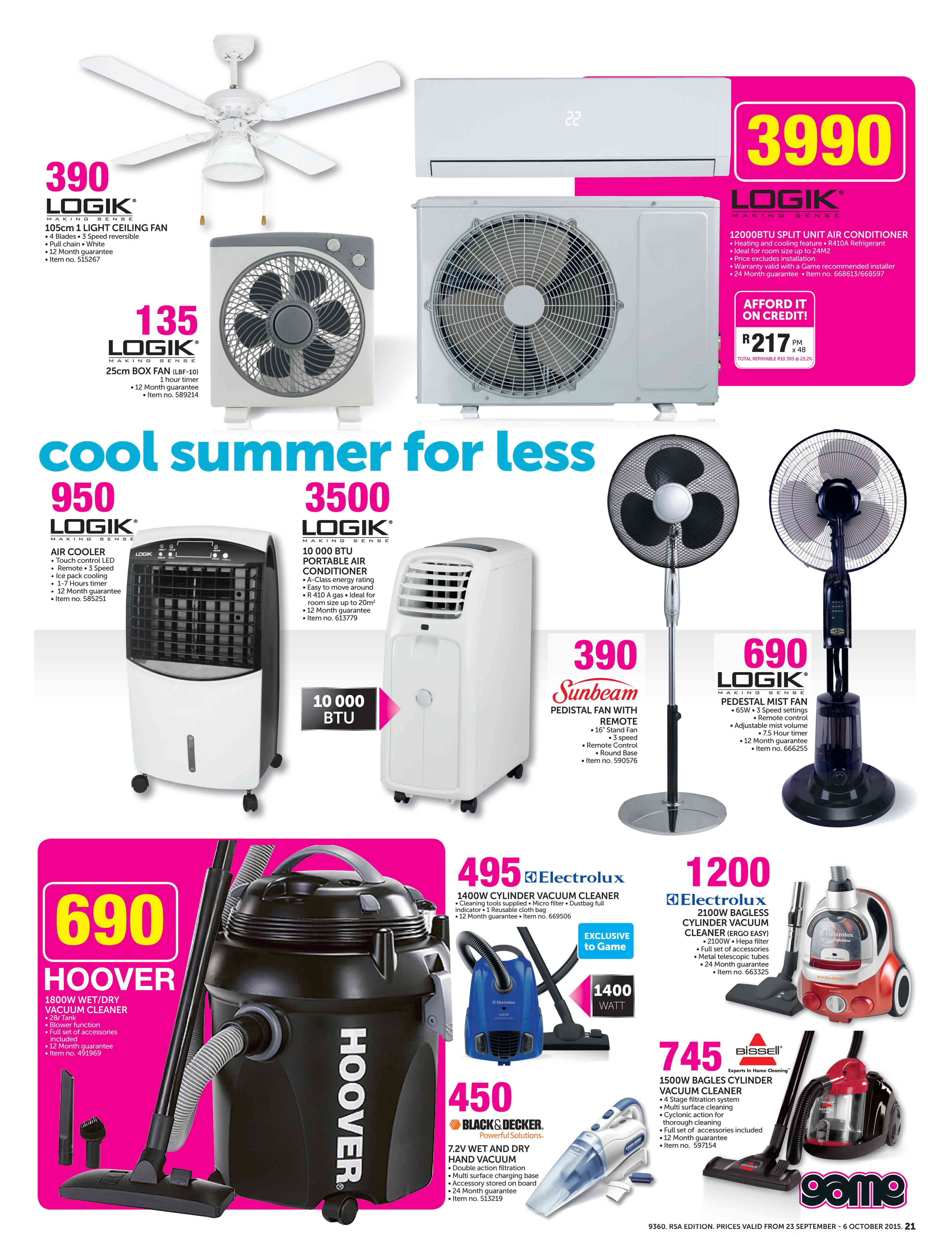 logik local air conditioner 10000 btu