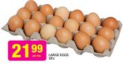 Large Eggs-18's Per Tray