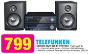 Telefunken Micro DVD Hi-Fi System TMD-400B