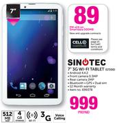 Sinotec 7" 3G Wi-Fi Tablet S7200-On Smartdata 500MB