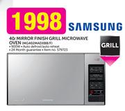 Samsung 40Ltr Mirror Finish Grill Microwave Oven MG402MADXBB/F