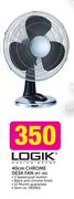 Logik 40cm Chrome Desk Fan RT-40