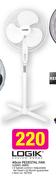Logik 40cm Pedestal Fan LDS01-40BS