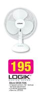 Logik 30cm Desk Fan