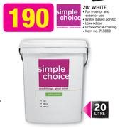 Simple Choice 20L White