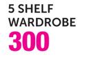 Mainstays 5 Shelf Wardrobe