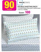 Mainstays Queen Sheeting Pack-Per Pack