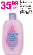 Johnson's Baby Wash Top To Toe Or Bedtime Bath-300ml