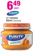 Purity 1st Foods Assorted-80ml Each