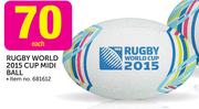 Rugby World 2015 Cup Midi Ball-Each