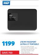 WD 2TB My Passport Ultra 2.5" Portable