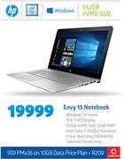 HP Envy 15 Notebook-On 10GB Data Price Plan + R209