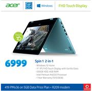 Acer Spin 1 2 In 1-On 5GB Data Price Plan + R209 Modem