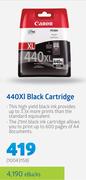 Canon 440XL Black Cartridge