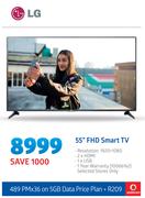 LG 55" FHD Smart TV-On 5GB Data Price Plan + R209