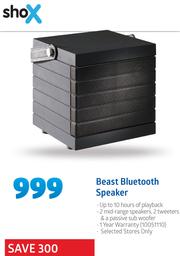 shox beast bluetooth speaker