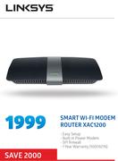 Linksys Smart Wi-Fi Modem Router XAC1200