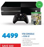 Xbox One 1TB Console+ Fifa 17