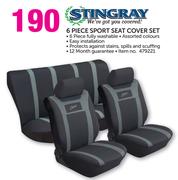 Stingray 6 Piece Sport Seat Cover Set