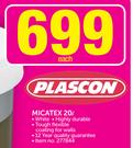 Plascon 20Ltr Micatex-Each