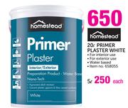 Homestead 5Ltr Primer Plaster White-Each