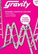 Gravity Multi Purpose Wonder Ladder(KL7338)-Each