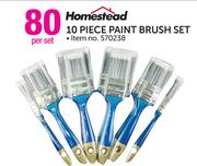 Homestead 10 Piece Paint Brush Set-Per Set