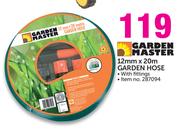 Garden Master 12mmx20m Garden Hose With Fittings
