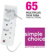 Simple Choice Multiplug 3x16 & 3x6A