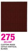 Custom-Made 127mm Vertical Blinds 820x600mm